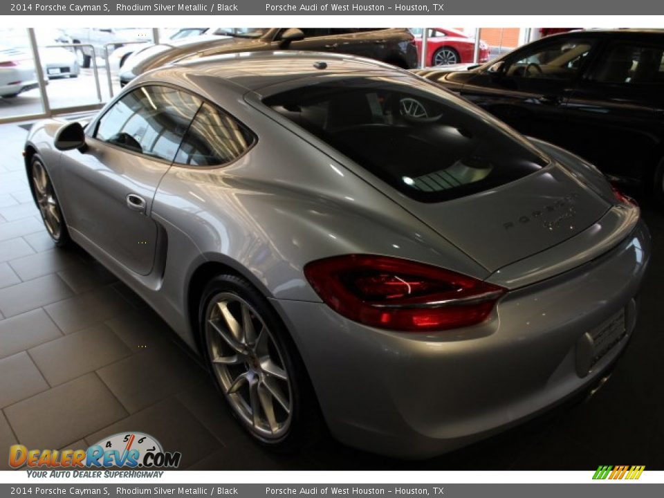 2014 Porsche Cayman S Rhodium Silver Metallic / Black Photo #5