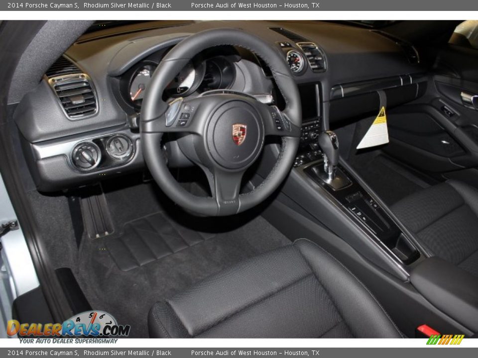 Black Interior - 2014 Porsche Cayman S Photo #13