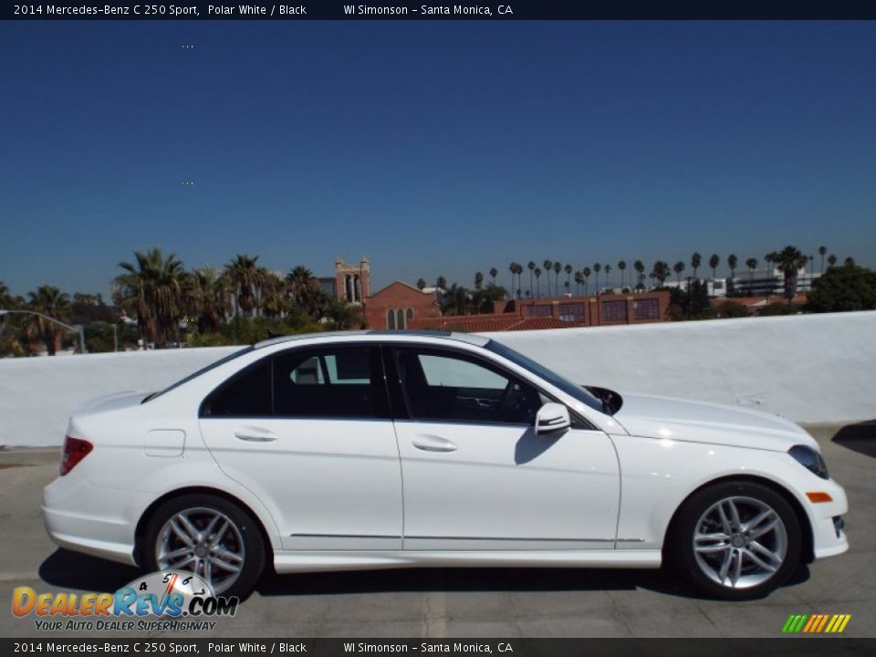 2014 Mercedes-Benz C 250 Sport Polar White / Black Photo #3