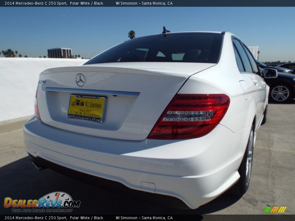 2014 Mercedes-Benz C 250 Sport Polar White / Black Photo #4