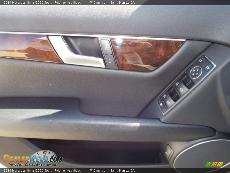2014 Mercedes-Benz C 250 Sport Polar White / Black Photo #6