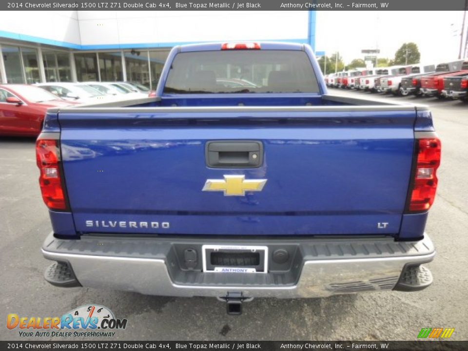 2014 Chevrolet Silverado 1500 LTZ Z71 Double Cab 4x4 Blue Topaz Metallic / Jet Black Photo #5