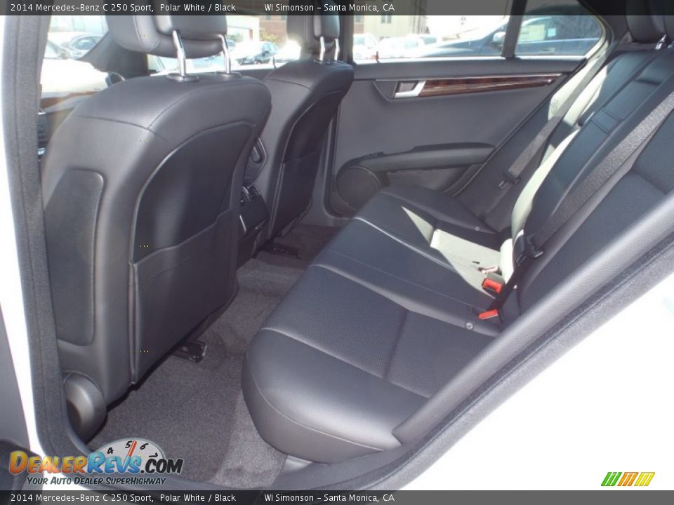 2014 Mercedes-Benz C 250 Sport Polar White / Black Photo #8