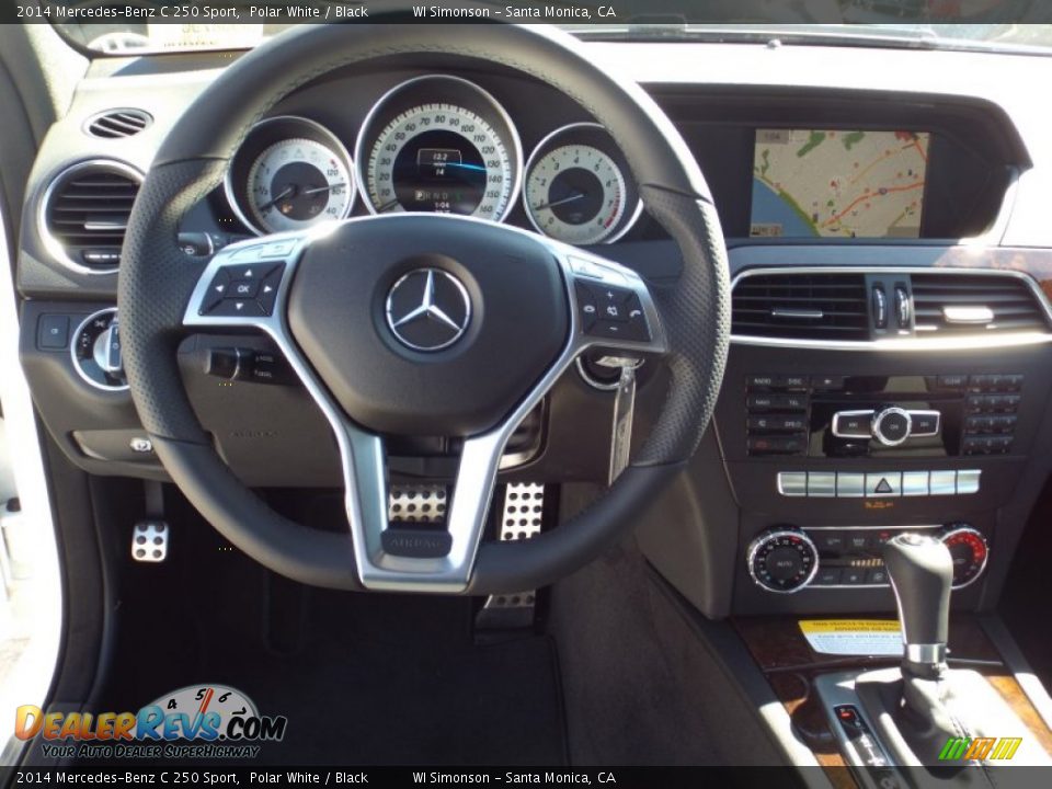 2014 Mercedes-Benz C 250 Sport Polar White / Black Photo #9