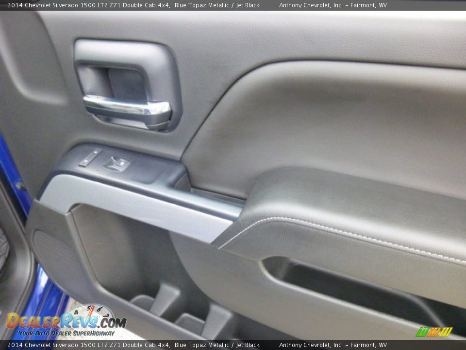 2014 Chevrolet Silverado 1500 LTZ Z71 Double Cab 4x4 Blue Topaz Metallic / Jet Black Photo #10