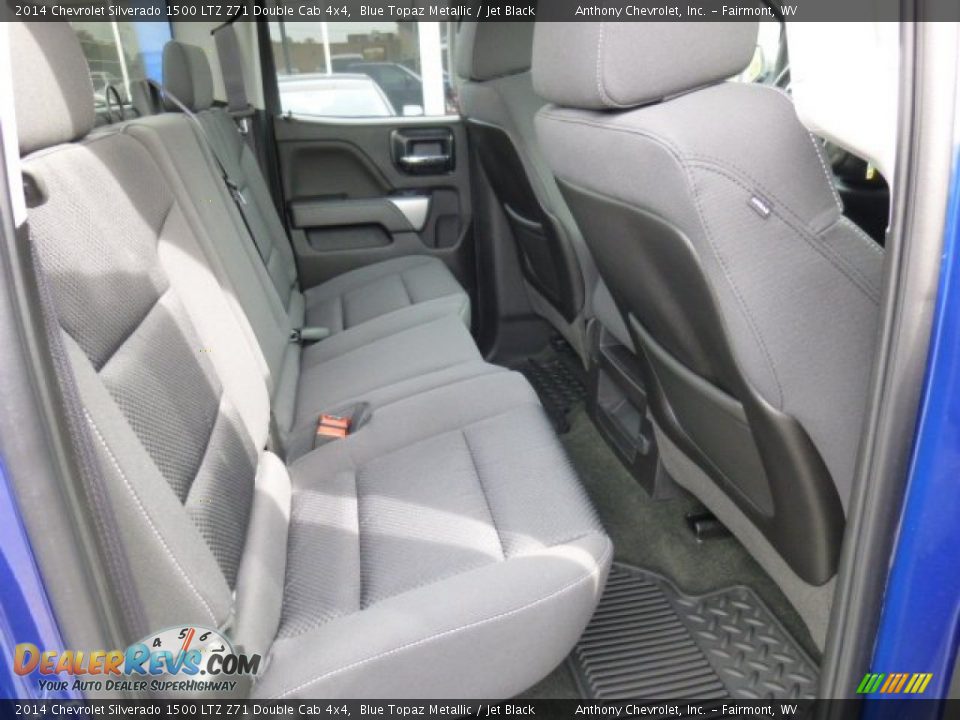 2014 Chevrolet Silverado 1500 LTZ Z71 Double Cab 4x4 Blue Topaz Metallic / Jet Black Photo #11