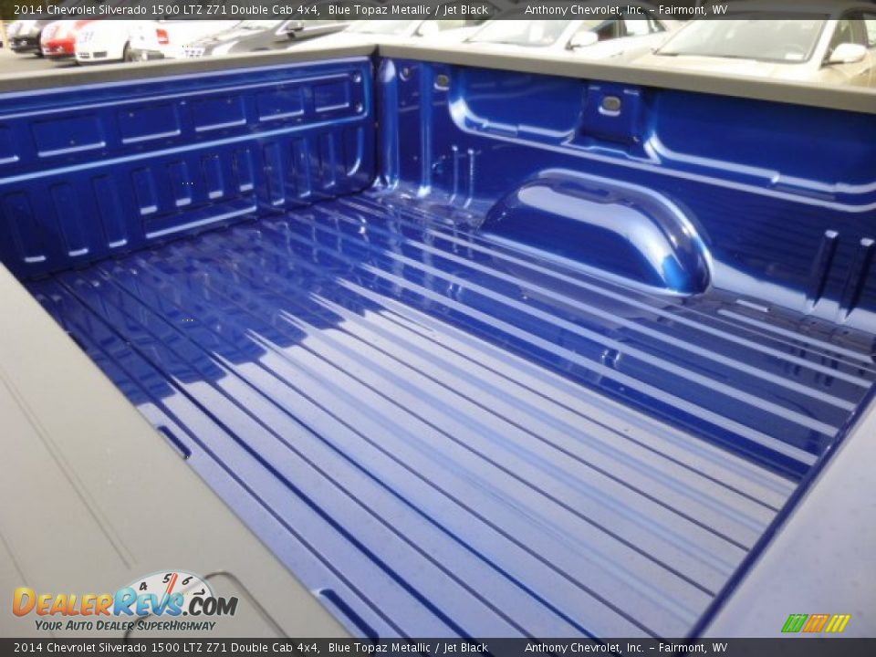 2014 Chevrolet Silverado 1500 LTZ Z71 Double Cab 4x4 Blue Topaz Metallic / Jet Black Photo #12