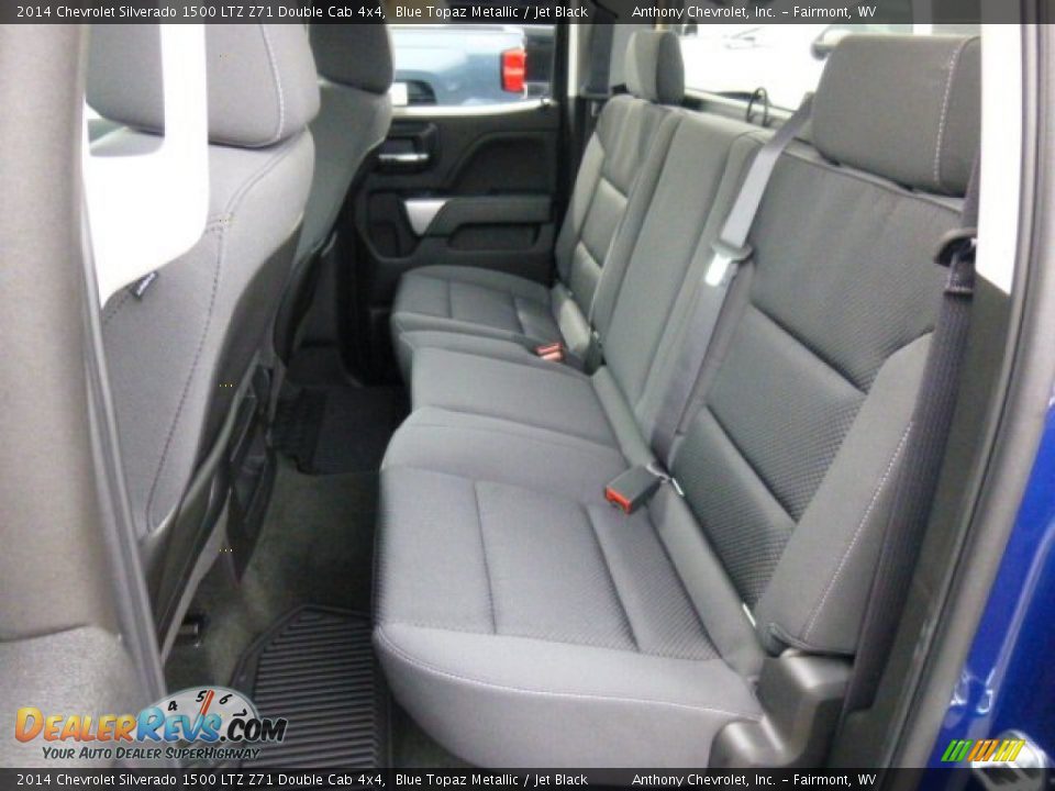 2014 Chevrolet Silverado 1500 LTZ Z71 Double Cab 4x4 Blue Topaz Metallic / Jet Black Photo #13