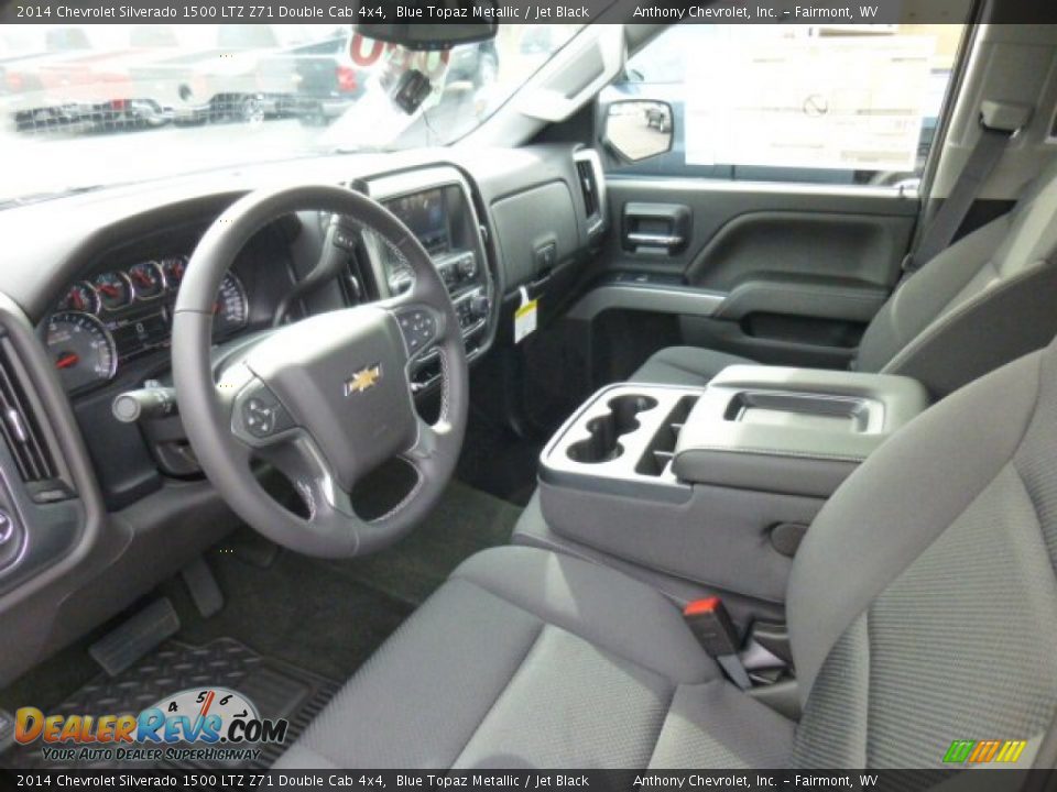 2014 Chevrolet Silverado 1500 LTZ Z71 Double Cab 4x4 Blue Topaz Metallic / Jet Black Photo #16