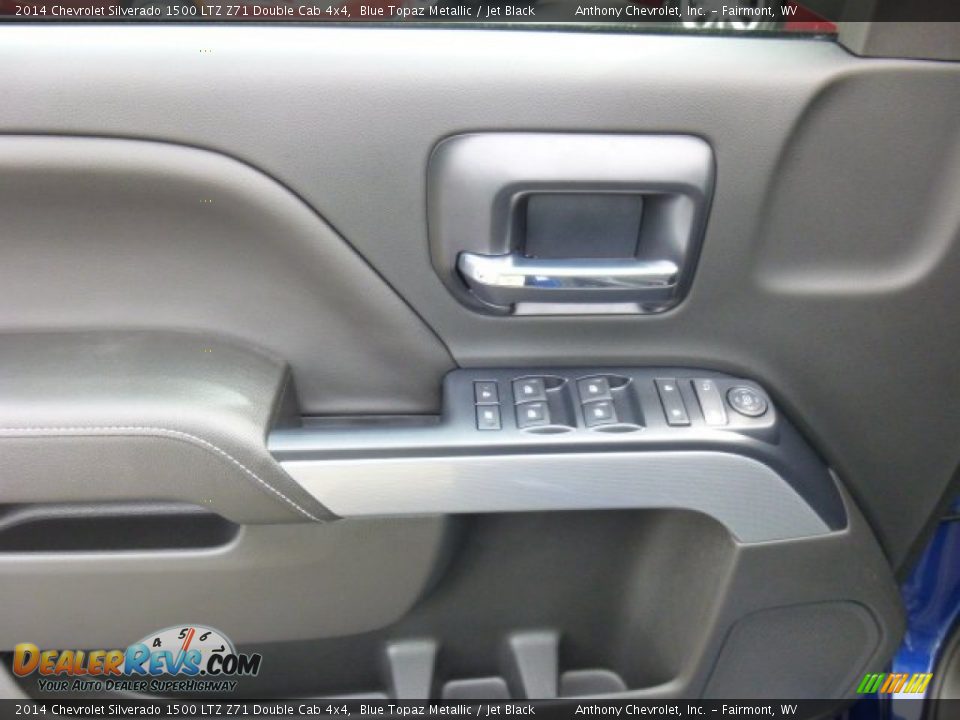 2014 Chevrolet Silverado 1500 LTZ Z71 Double Cab 4x4 Blue Topaz Metallic / Jet Black Photo #17