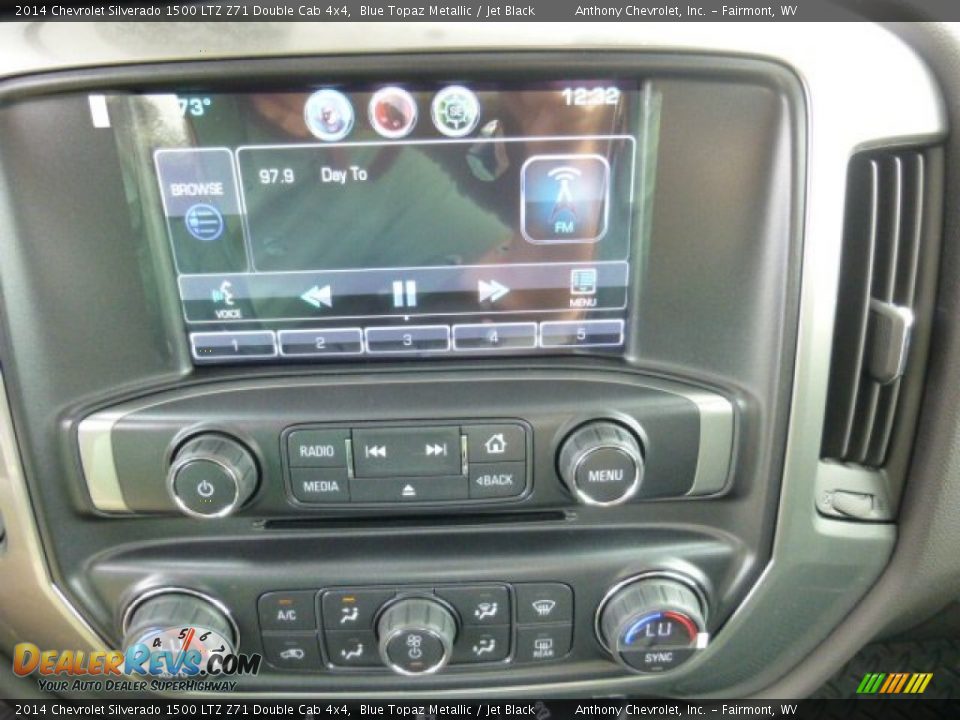 2014 Chevrolet Silverado 1500 LTZ Z71 Double Cab 4x4 Blue Topaz Metallic / Jet Black Photo #19