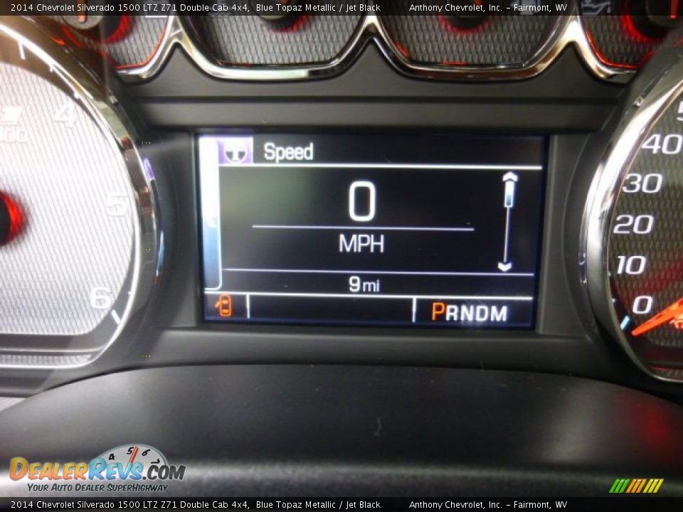 2014 Chevrolet Silverado 1500 LTZ Z71 Double Cab 4x4 Blue Topaz Metallic / Jet Black Photo #20