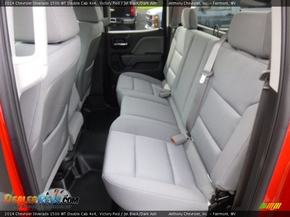 Rear Seat of 2014 Chevrolet Silverado 1500 WT Double Cab 4x4 Photo #13