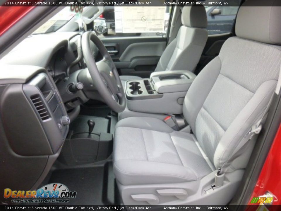 Front Seat of 2014 Chevrolet Silverado 1500 WT Double Cab 4x4 Photo #15
