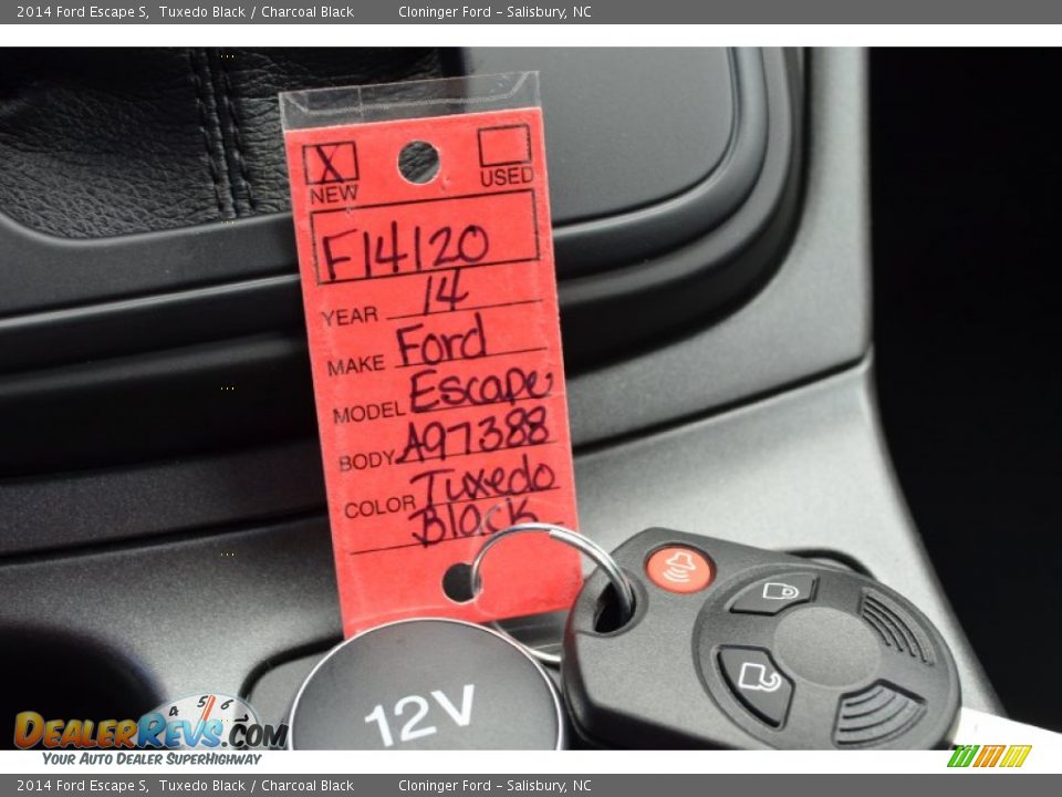 2014 Ford Escape S Tuxedo Black / Charcoal Black Photo #18