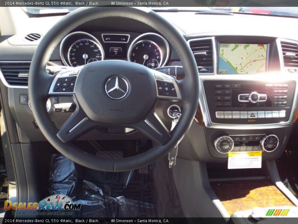2014 Mercedes-Benz GL 550 4Matic Black / Black Photo #9