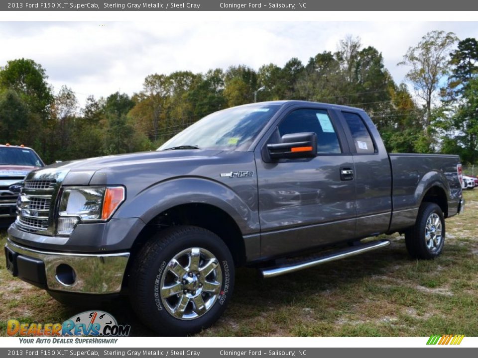 2013 Ford F150 XLT SuperCab Sterling Gray Metallic / Steel Gray Photo #3