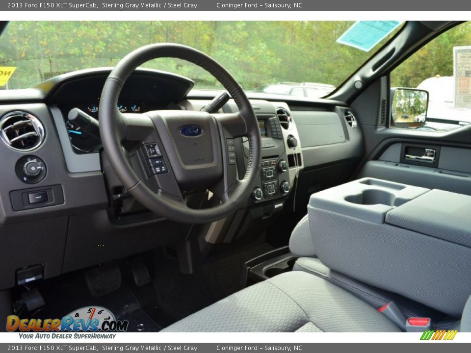 2013 Ford F150 XLT SuperCab Sterling Gray Metallic / Steel Gray Photo #6