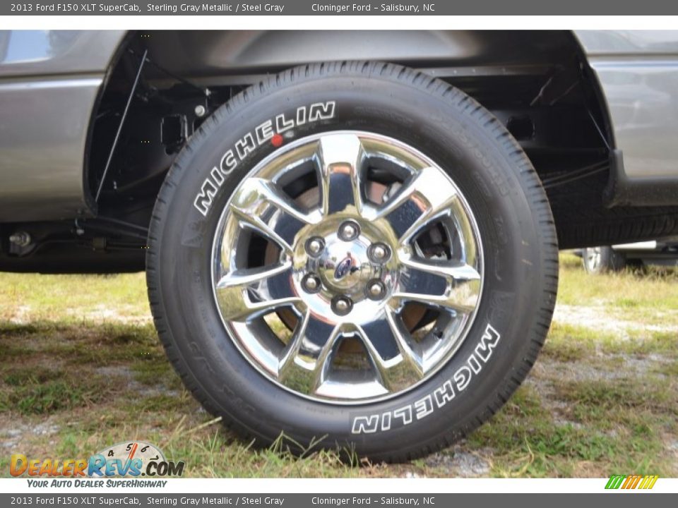 2013 Ford F150 XLT SuperCab Sterling Gray Metallic / Steel Gray Photo #9