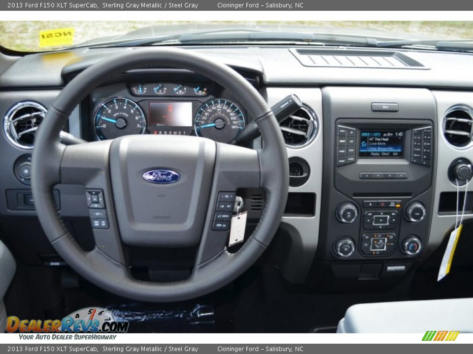 2013 Ford F150 XLT SuperCab Sterling Gray Metallic / Steel Gray Photo #10