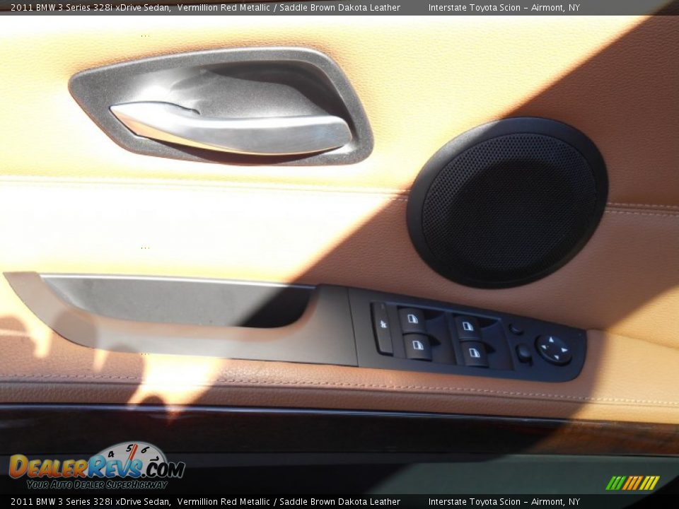 2011 BMW 3 Series 328i xDrive Sedan Vermillion Red Metallic / Saddle Brown Dakota Leather Photo #9