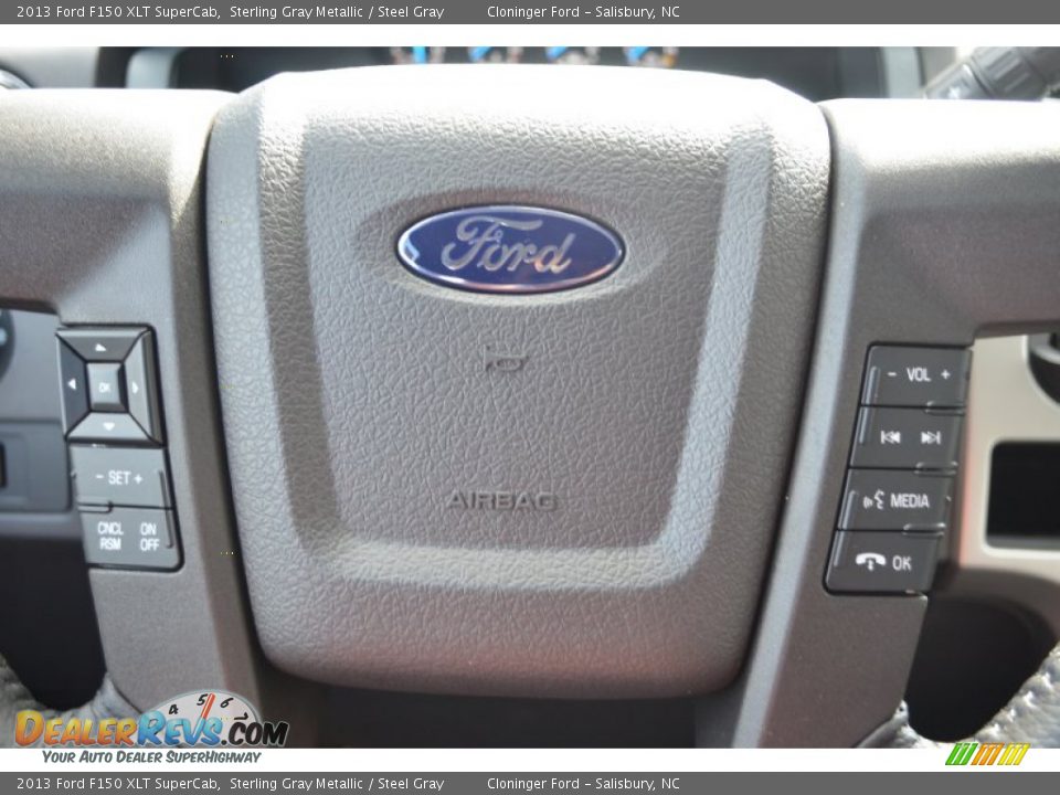 2013 Ford F150 XLT SuperCab Sterling Gray Metallic / Steel Gray Photo #12