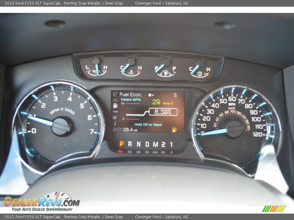2013 Ford F150 XLT SuperCab Sterling Gray Metallic / Steel Gray Photo #13