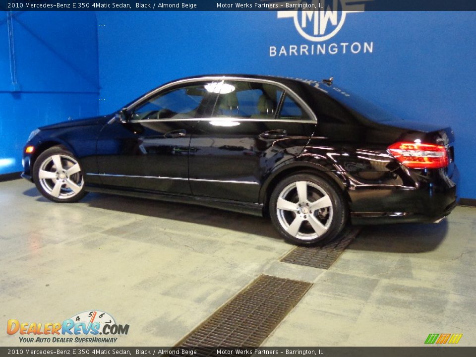2010 Mercedes-Benz E 350 4Matic Sedan Black / Almond Beige Photo #4