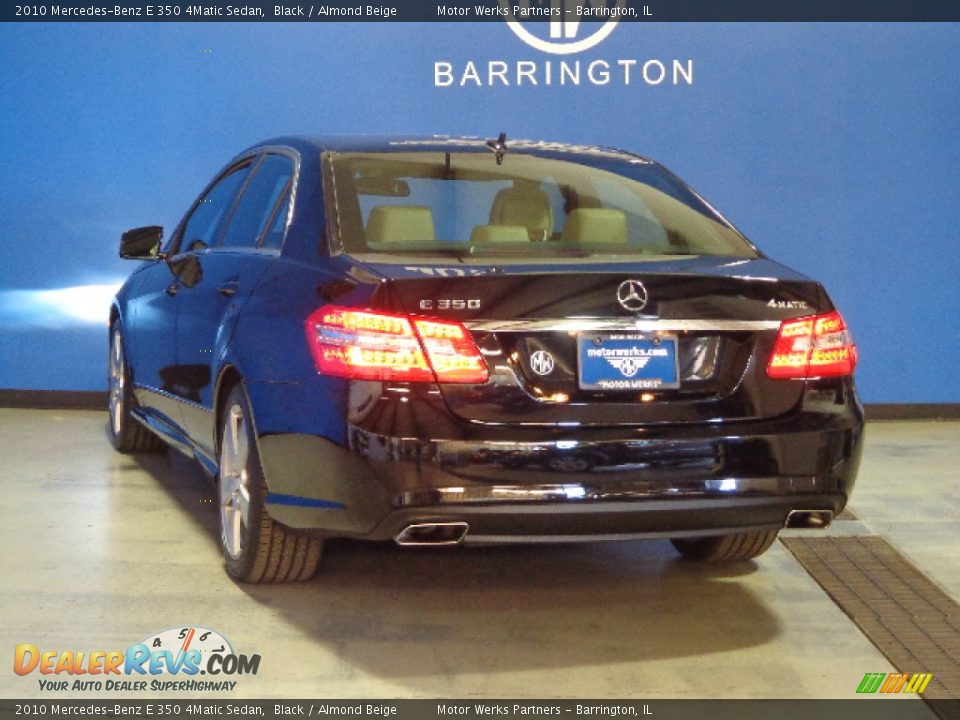 2010 Mercedes-Benz E 350 4Matic Sedan Black / Almond Beige Photo #5