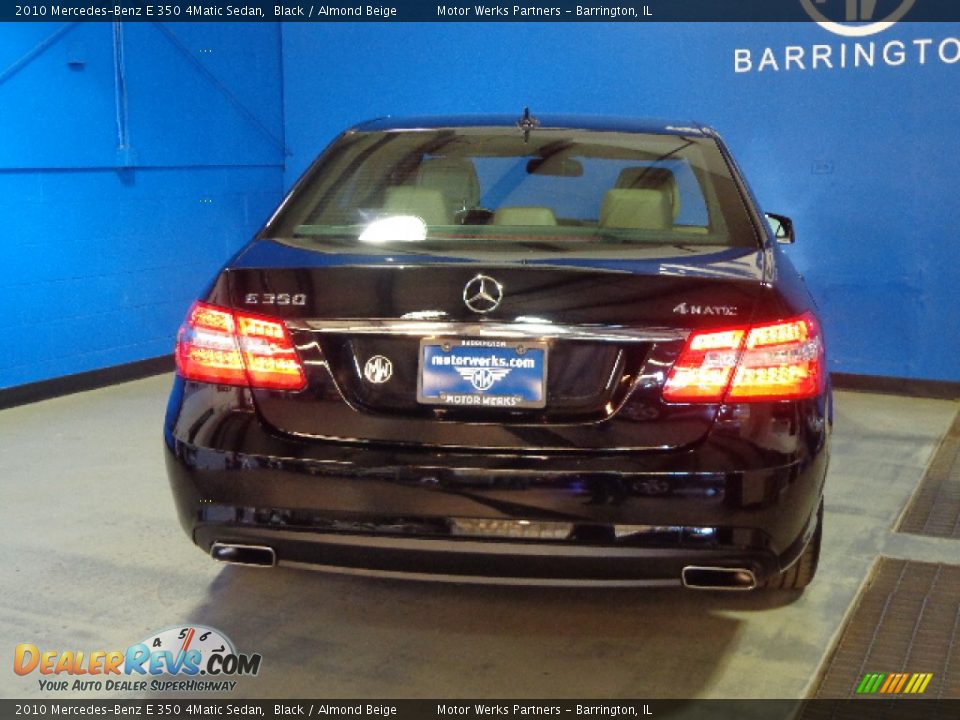 2010 Mercedes-Benz E 350 4Matic Sedan Black / Almond Beige Photo #6