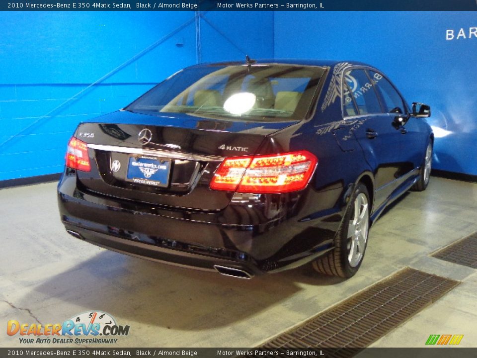 2010 Mercedes-Benz E 350 4Matic Sedan Black / Almond Beige Photo #7