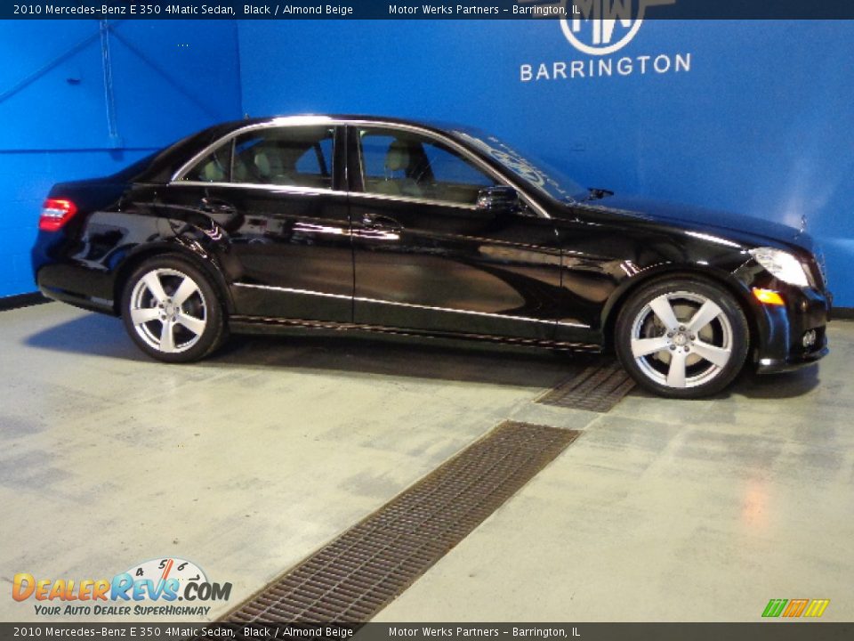 2010 Mercedes-Benz E 350 4Matic Sedan Black / Almond Beige Photo #8