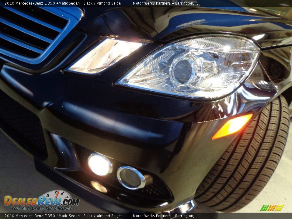 2010 Mercedes-Benz E 350 4Matic Sedan Black / Almond Beige Photo #9