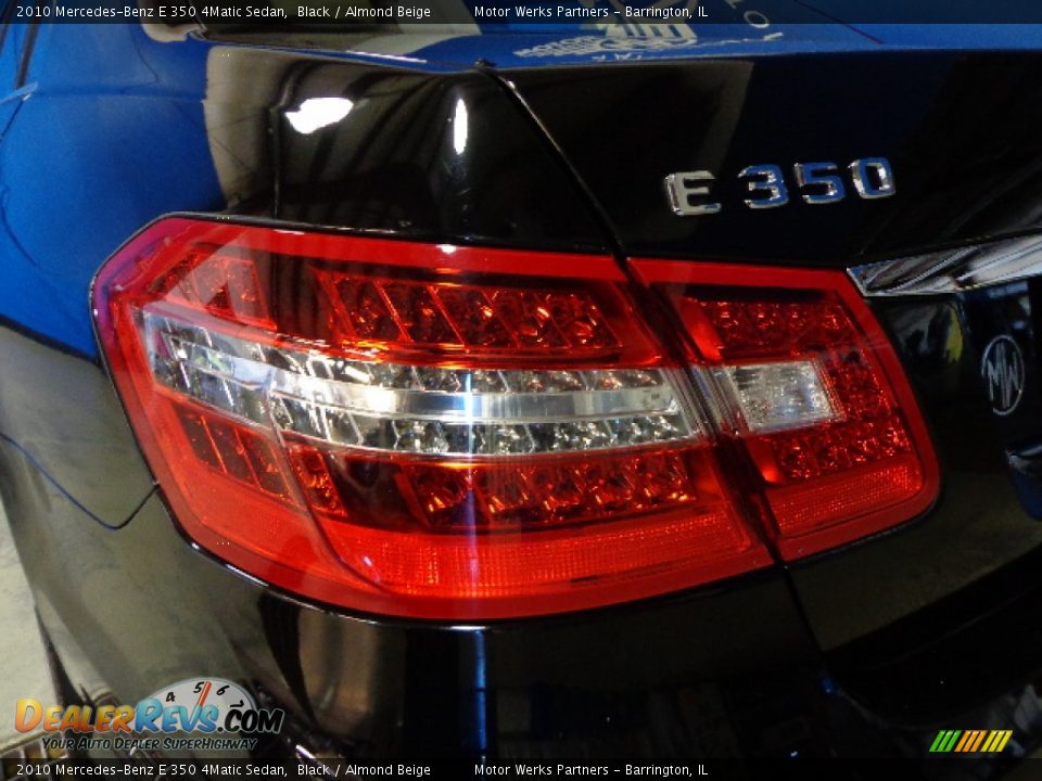 2010 Mercedes-Benz E 350 4Matic Sedan Black / Almond Beige Photo #10