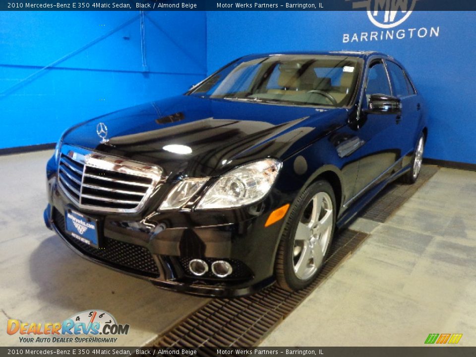 2010 Mercedes-Benz E 350 4Matic Sedan Black / Almond Beige Photo #18