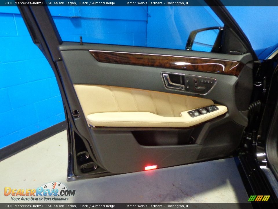 2010 Mercedes-Benz E 350 4Matic Sedan Black / Almond Beige Photo #22