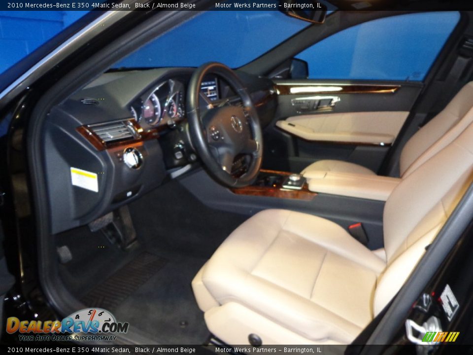 2010 Mercedes-Benz E 350 4Matic Sedan Black / Almond Beige Photo #23