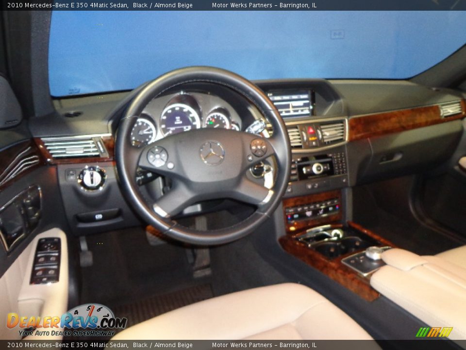 2010 Mercedes-Benz E 350 4Matic Sedan Black / Almond Beige Photo #24