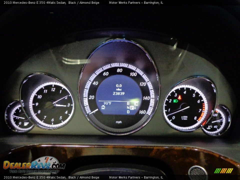 2010 Mercedes-Benz E 350 4Matic Sedan Black / Almond Beige Photo #25