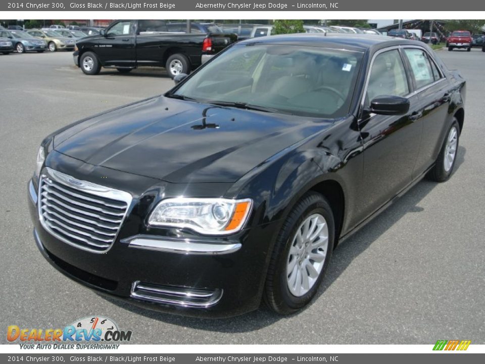 2014 Chrysler 300 Gloss Black / Black/Light Frost Beige Photo #1