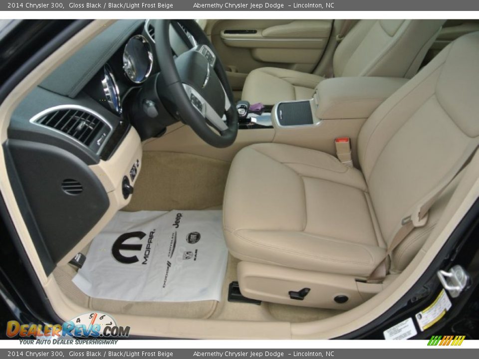 2014 Chrysler 300 Gloss Black / Black/Light Frost Beige Photo #8