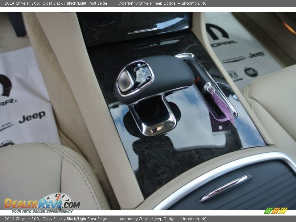 2014 Chrysler 300 Gloss Black / Black/Light Frost Beige Photo #10