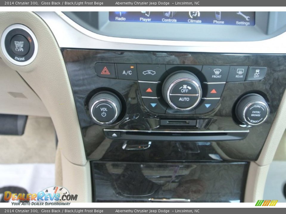 2014 Chrysler 300 Gloss Black / Black/Light Frost Beige Photo #11