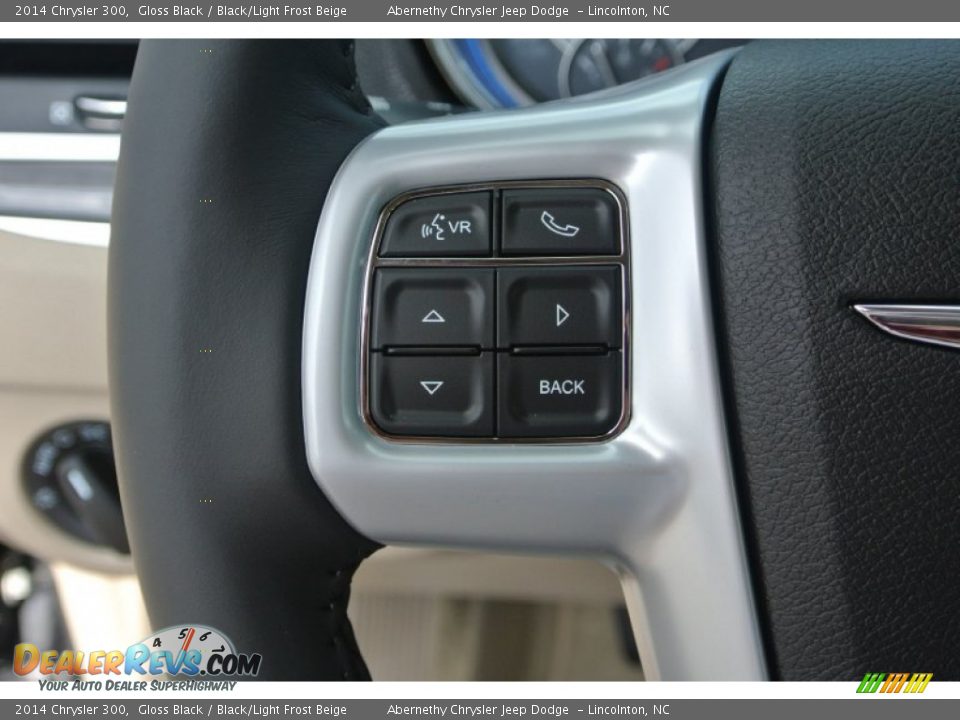 2014 Chrysler 300 Gloss Black / Black/Light Frost Beige Photo #13