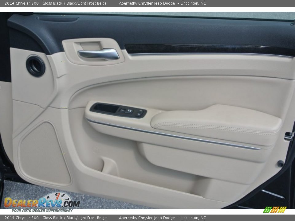 2014 Chrysler 300 Gloss Black / Black/Light Frost Beige Photo #18