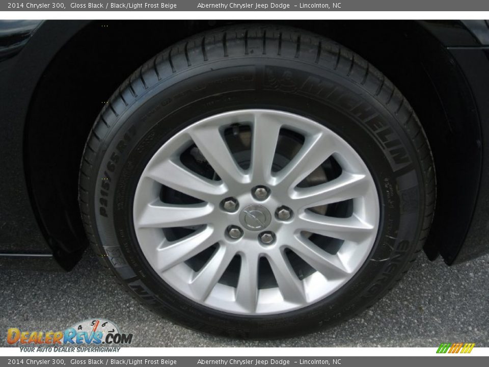 2014 Chrysler 300 Gloss Black / Black/Light Frost Beige Photo #19