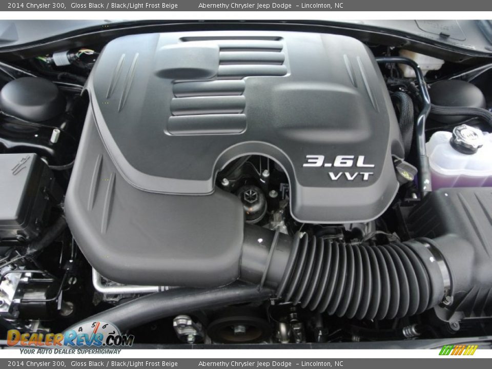 2014 Chrysler 300 Gloss Black / Black/Light Frost Beige Photo #20