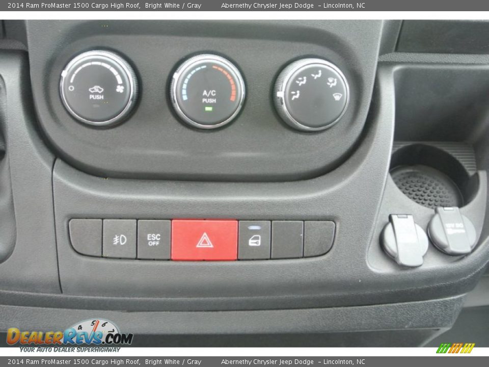 Controls of 2014 Ram ProMaster 1500 Cargo High Roof Photo #11