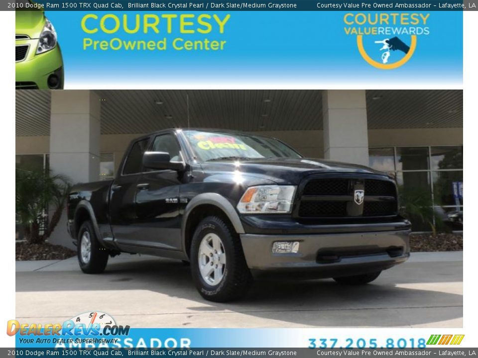 2010 Dodge Ram 1500 TRX Quad Cab Brilliant Black Crystal Pearl / Dark Slate/Medium Graystone Photo #1