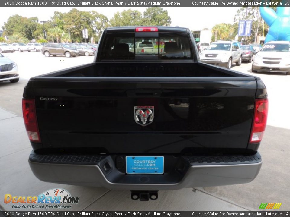 2010 Dodge Ram 1500 TRX Quad Cab Brilliant Black Crystal Pearl / Dark Slate/Medium Graystone Photo #3